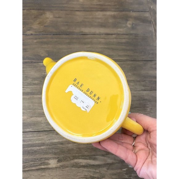New Rae Dunn Honey Pot Yellow HTF Artisan Collection from Magenta Rare Find! - Picture 6 of 7